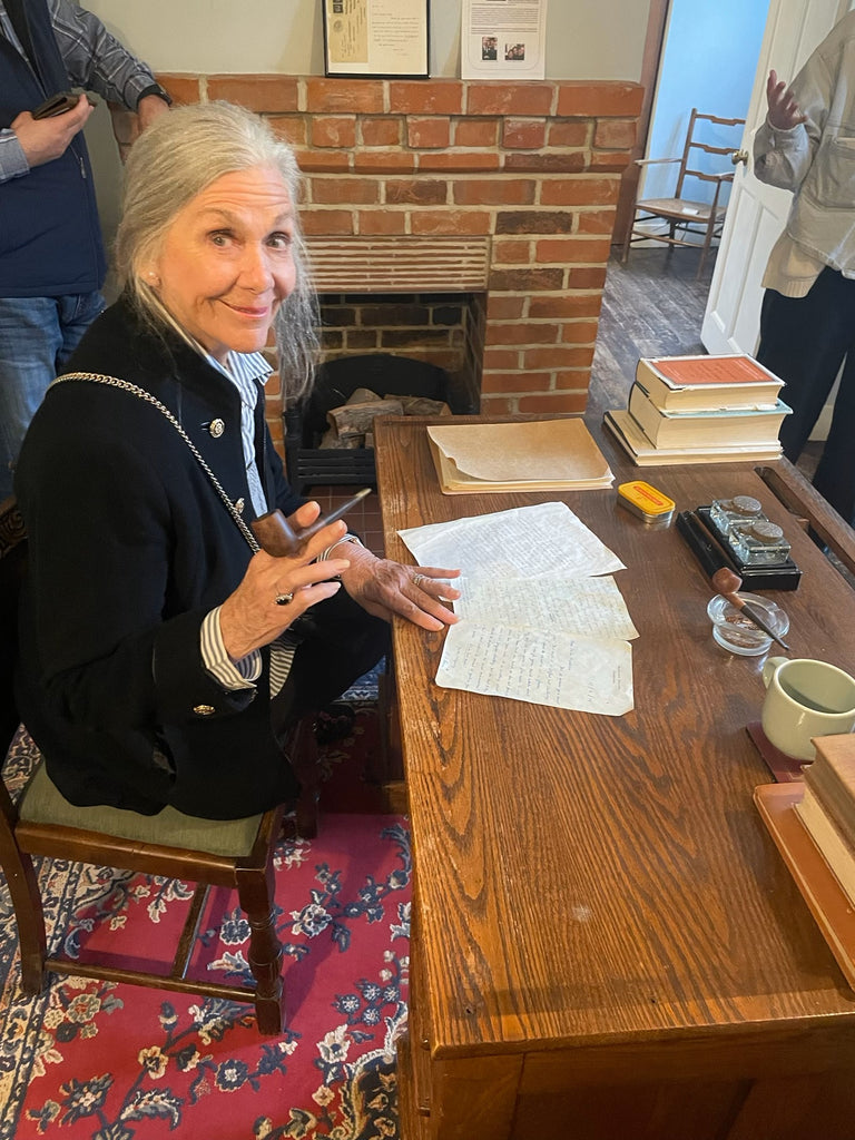 C.S. Lewis' desk and pipe.